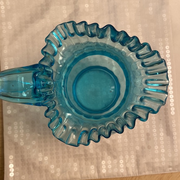 Blown Glass Pitcher with Ruffled Top - Picture 7 of 11